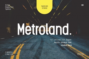 Metroland Font Download