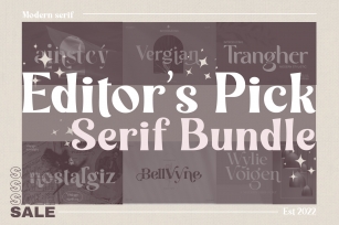 Modern and Elegant Serif Bundle Font Download