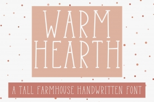 Warm Hearth- A Tall Handwritten Farmhouse Font Download