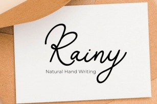 Rainy - Natural Handwriting Font Font Download