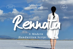 Rennata - Modern Script fonts Font Download
