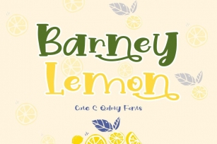 Barney Lemon Font Download