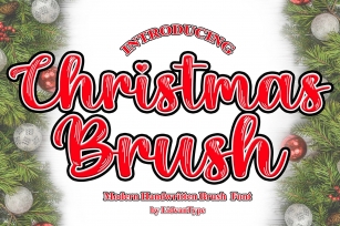 Christmas Brush Font Download