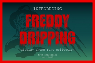 Freddy Dripping Font Download