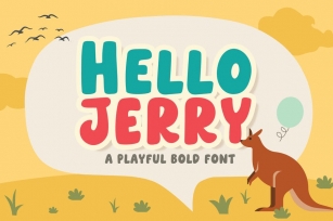 Hello Jerry - Playful Bold Font Font Download