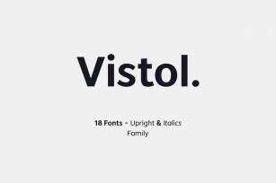 Vistol Sans Black Font Download