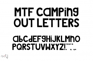 Camping out Letters Font Download