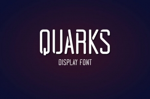 Quarks - Display font Font Download