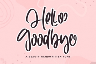 Hello Goodbye Font Download