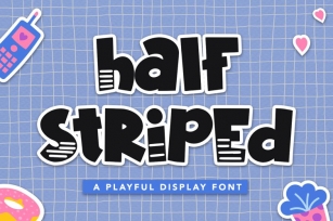 Half Striped Font Download