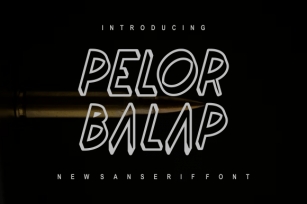 Pelor Balap Font Download