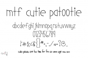 Cutie Patootie Font Download