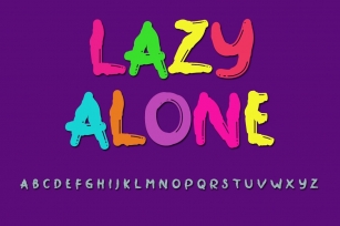 Lazy Alone Font Download