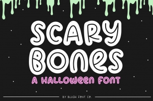 SCARY BONES Spooky Cute Halloween Font Download