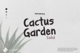 Cactus Garden Solid Font Download