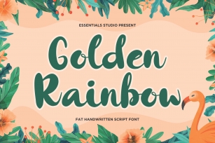Golden Rainbow Font Download