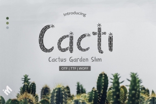 Cactus Garden Slim Font Download