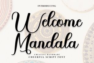 Welcome Mandala Font Download