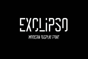Exclipso - Elegant display font Font Download