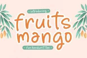 Fruits mang Font Download
