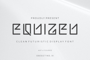 Equizeu - Clean Futuristic Font Font Download