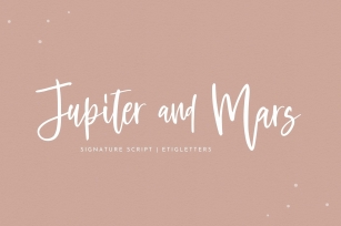 Jupiter and Mars Script Font Download