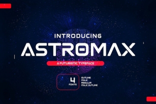 Astromax - A Futuristic Typeface Font Download