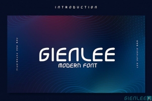 Gienlee - Modern Font Font Download