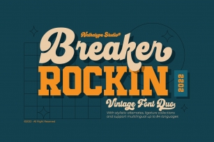 Breaker Rockin Display Personal Font Download