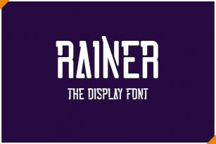 Rainer - Display font Font Download