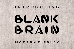 Blank Brain Font Download