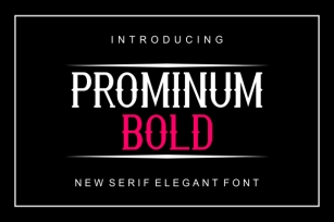 Prominum Bold Font Download