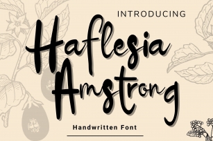 Haflesia Amstrong Font Font Download