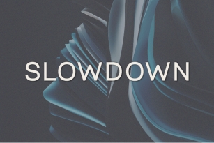 Slowdown Font Download
