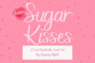Sugar Kisses- A Sweet, Handwritten Script Font Download