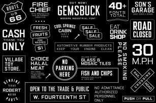 Gemsbuck 01 Black Font Download