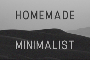 Homemade Minimalist Font Download
