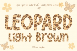 Leopard Light Brown Font Download