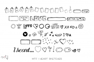 I Heart Sketches Font Download