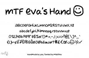 Eva's Hand Font Download