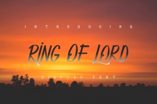 Ring of Lord Font Download
