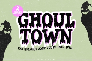 GHOUL TOWN Spooky Halloween Drip Font Download