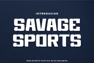Savage Sports Font Download
