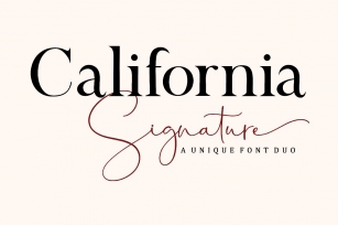 California Signature Font Download