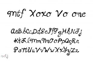 Xoxo Vo One Font Download