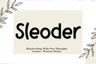 Sleoder Font Download