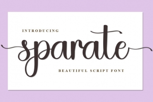 Sparate Font Download
