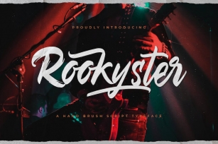 Rookyster - A Handbrush Script Typeface Font Download