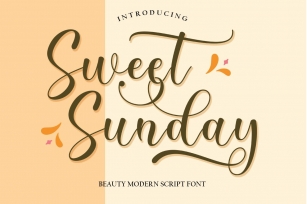 Sweet Sunday script Font Download