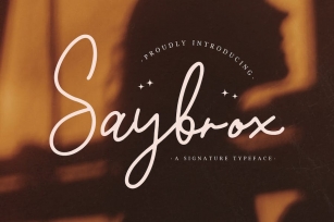 Saybrox - A Signature Typeface Font Download